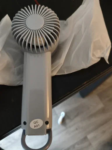 Ventilateur Turbo Portatif, 5 Vitesses de Vent, Rechargeable par USB, Ventilateur à Main 3 en 1 pour Activités de Plein Air, Voyages, Plage